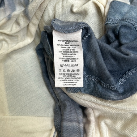 Free People XS Oversized Ombré Tank Top V-Neck,Soft Jersey Flowy Hem We The Free - Picture 7 of 8